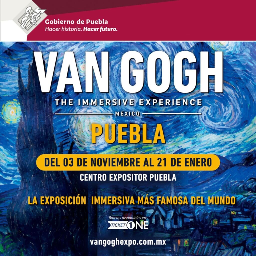 ¡¡VAN GOGH THE IMMERSIVE EXPERIENCE EN PUEBLA‼️