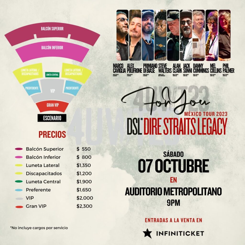 ¡¡DIRE STRAITS LEGACY SE PRESENTARÁ EN PUEBLA‼️