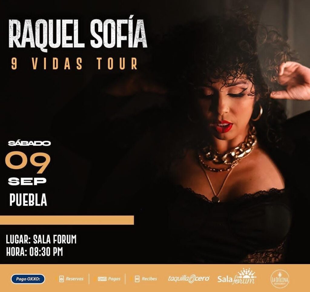 Raquel Sofía regresa a Puebla con “9 VIDAS”